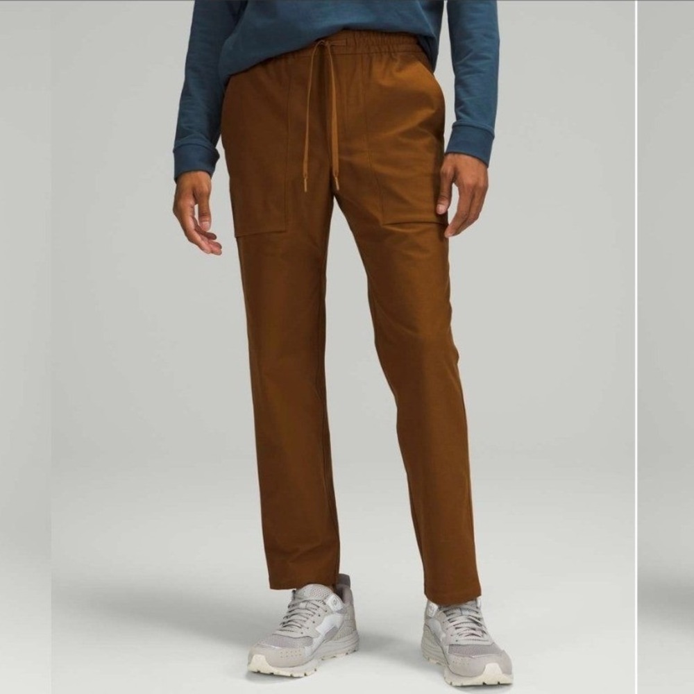 Lululemon Bowline Pant 30" Utilitech Tapered Jogger Copper Brown Burnt Caramel L